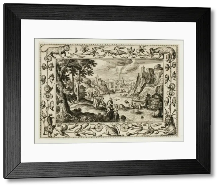 Framed Print : The Baptism of Christ, from Landscapes with Old and New Testament Scenes Framed Print : The Baptism of Christ, from Landscapes with Old and New Testament Scenes