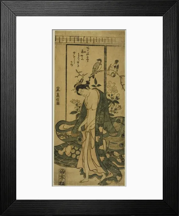 Framed Print : Young Woman Dressing, c. 1745 / 58. Creator: Yamamoto Yoshinobu Framed Print : Young Woman Dressing, c. 1745 / 58. Creator: Yamamoto Yoshinobu