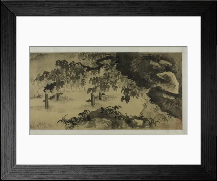 Framed Print : Song of a Fisherman, Ming dynasty (1368-1644). Creator: Wang Wen Framed Print : Song of a Fisherman, Ming dynasty (1368-1644). Creator: Wang Wen