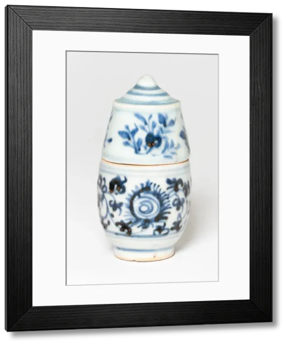 Framed Print : Covered Jar, 15th century. Creator: Unknown Framed Print : Covered Jar, 15th century. Creator: Unknown
