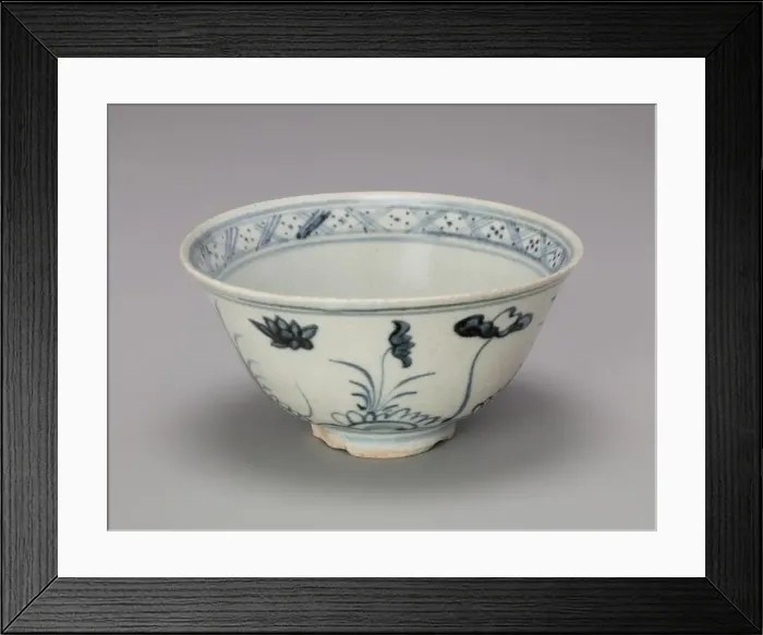 Framed Print : Bowl with a Conch Shell in the Center, 15th century. Creator: Unknown Framed Print : Bowl with a Conch Shell in the Center, 15th century. Creator: Unknown