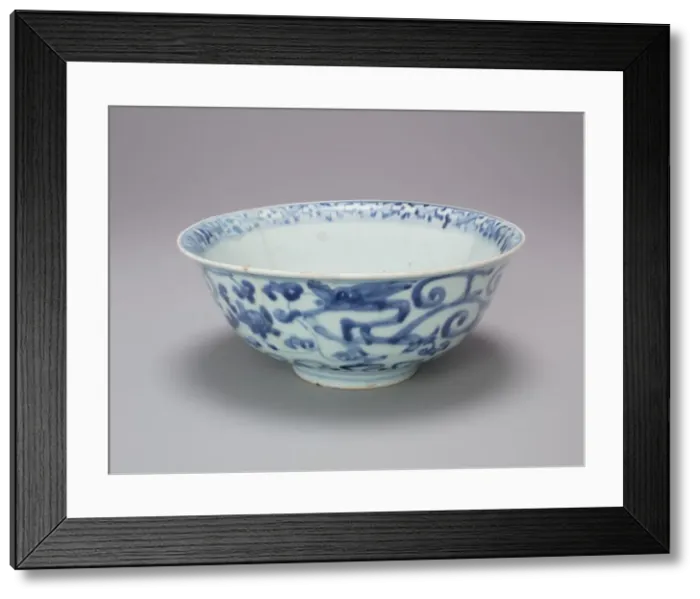 Framed Print : Bowl with Everted Rim and Scrollwork, 15th century. Creator: Unknown Framed Print : Bowl with Everted Rim and Scrollwork, 15th century. Creator: Unknown