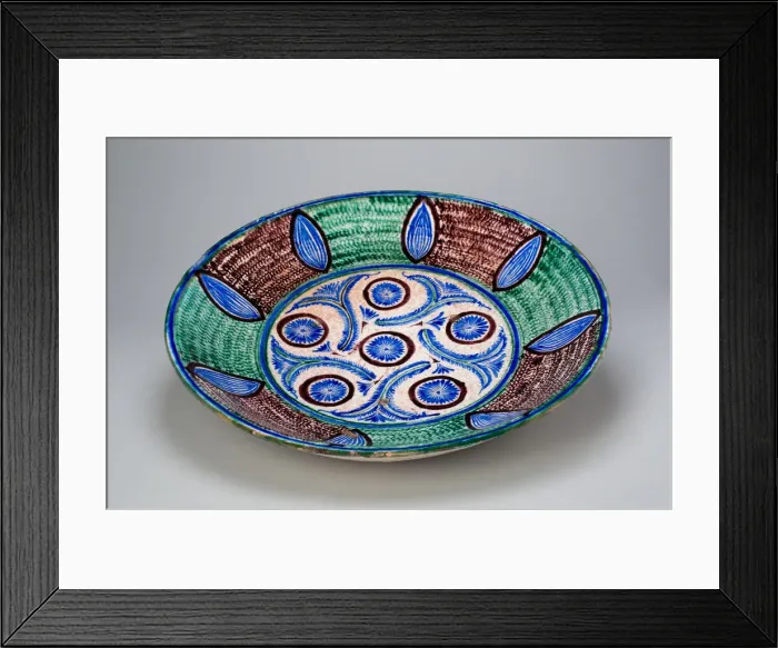 Framed Print : Large shallow dish, 18th / 19th century. Creator: Unknown Framed Print : Large shallow dish, 18th / 19th century. Creator: Unknown