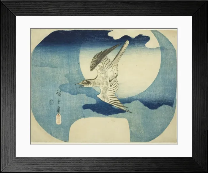 Framed Print : A Cuckoo against the Moon, c. 1843 / 46. Creator: Ando Hiroshige Framed Print : A Cuckoo against the Moon, c. 1843 / 46. Creator: Ando Hiroshige