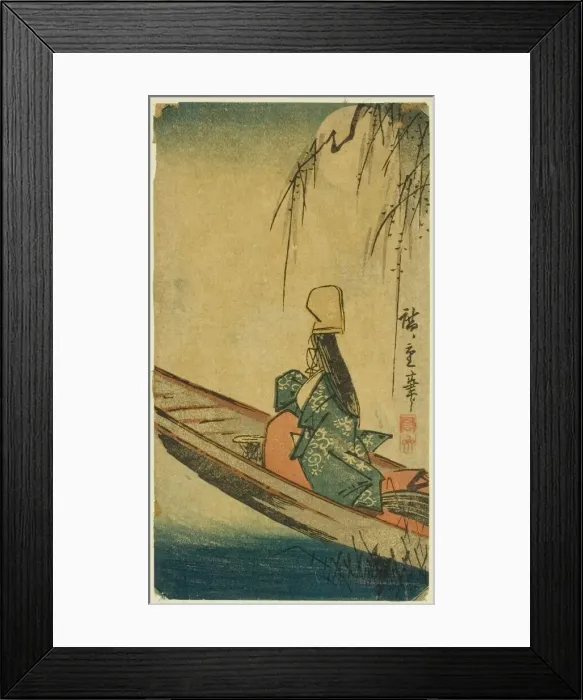 Framed Print : Asazuma boat, c. 1840s. Creator: Ando Hiroshige Framed Print : Asazuma boat, c. 1840s. Creator: Ando Hiroshige