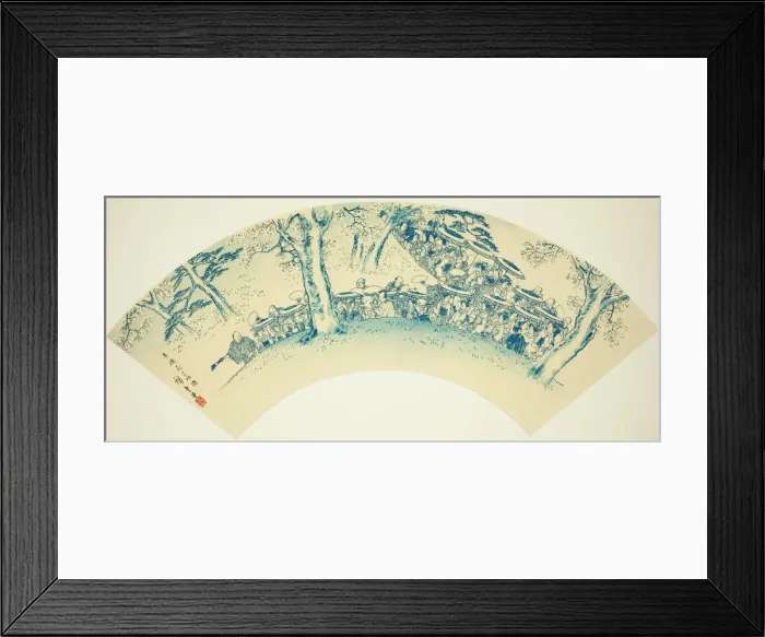 Framed Print : Flower-viewing Party from the Pleasure Quarters (Seiro hanami ryaku zu), mid-1830s. Creator: Ando Hiroshige Framed Print : Flower-viewing Party from the Pleasure Quarters (Seiro hanami ryaku zu), mid-1830s. Creator: Ando Hiroshige