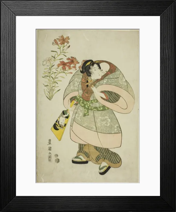Framed Print : Pinks: nurse and baby, from an untitled series of beauties and flowers, 1812 Framed Print : Pinks: nurse and baby, from an untitled series of beauties and flowers, 1812