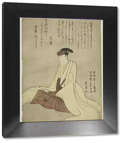 Memorial portrait of the actor Matsumoto Yonesaburo I, 1805. Creator: Utagawa Toyokuni I