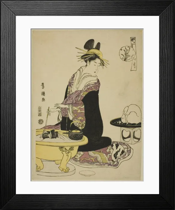 Framed Print : The Tenth Month (Ju gatsu), from the series Fashionable Twelve Months Framed Print : The Tenth Month (Ju gatsu), from the series Fashionable Twelve Months