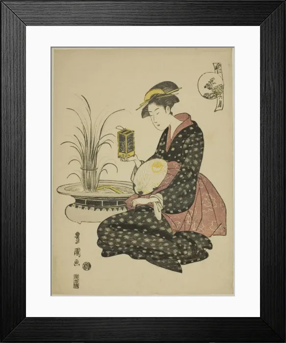 Framed Print : The Sixth Month (Roku gatsu), from the series Fashionable Twelve Months (Furyu) Framed Print : The Sixth Month (Roku gatsu), from the series Fashionable Twelve Months (Furyu)