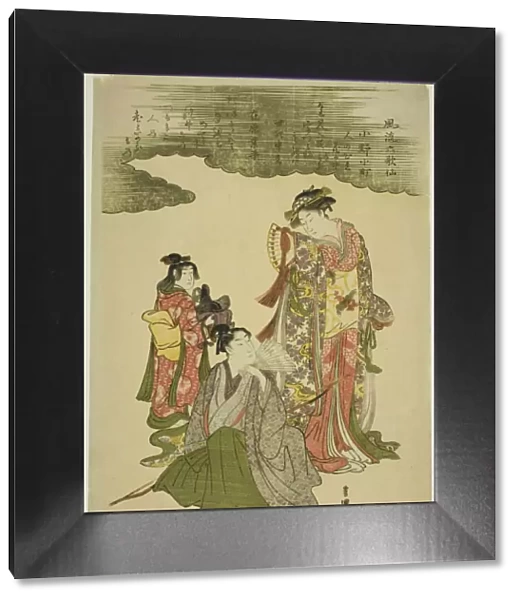 Fashionable Six Immortal Poets (Furyu rokkasen), c. 1793. Creator: Utagawa Toyokuni I