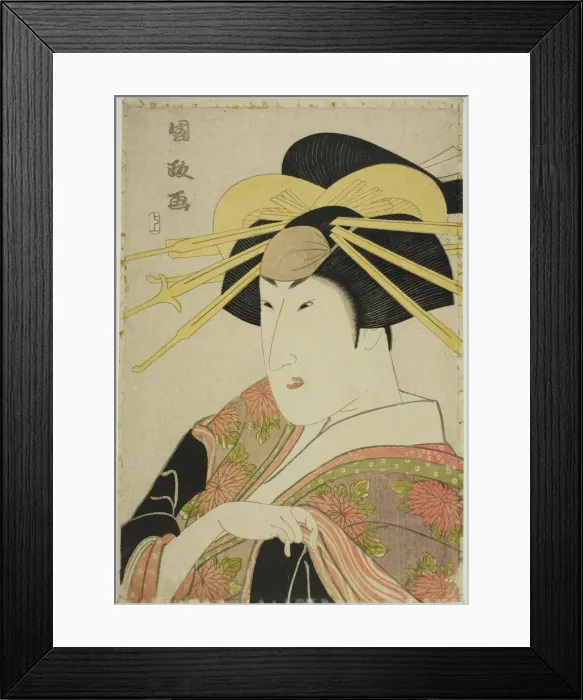 Framed Print : Portrait of an Actor in Female Dress, n. d. Creator: Utagawa Kunimasa Framed Print : Portrait of an Actor in Female Dress, n. d. Creator: Utagawa Kunimasa