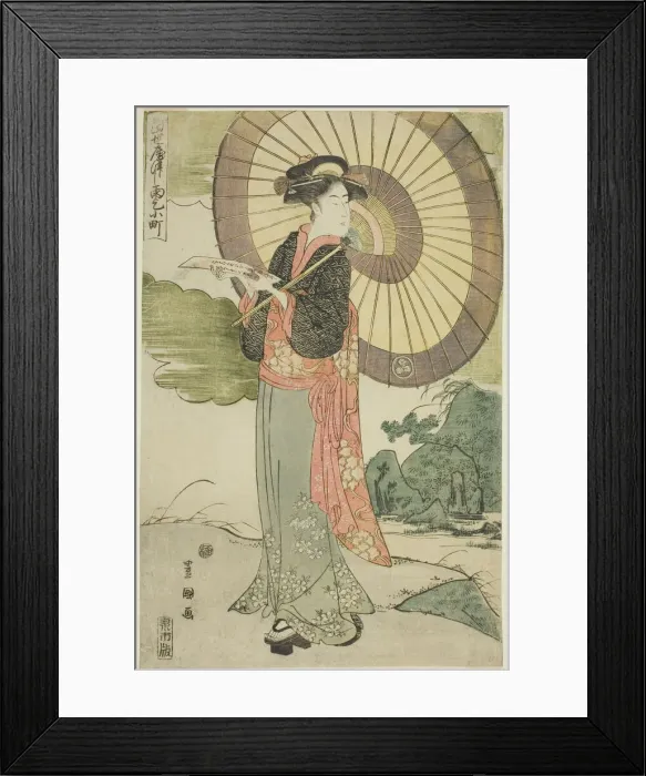 Framed Print : A Contemporary Parody of Komachi Prays for Rain (Tosei yatsushi Amagoi Komachi), c. 1792 Framed Print : A Contemporary Parody of Komachi Prays for Rain (Tosei yatsushi Amagoi Komachi), c. 1792