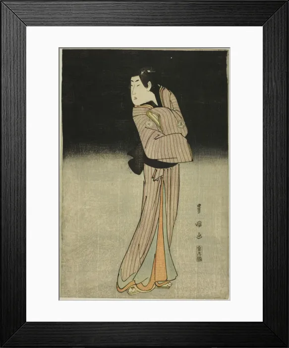 Framed Print : The actor Segawa Kikunojo III as the shop boy Chokichi, 1796. Creator: Shunsho Framed Print : The actor Segawa Kikunojo III as the shop boy Chokichi, 1796. Creator: Shunsho