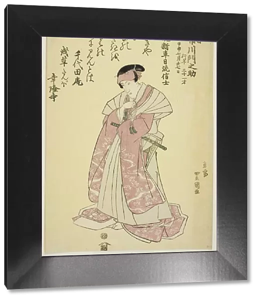Memorial Portrait of the Actor Ichikawa Monnosuke III, 1824. Creator: Utagawa Toyokuni I