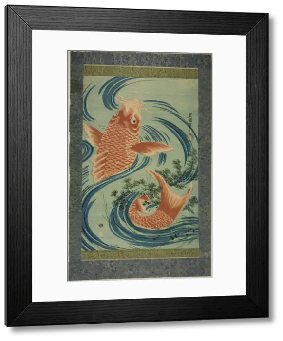 Framed Print : The Red Carp, c. 1804 / 18. Creator: Utagawa Toyokuni I Framed Print : The Red Carp, c. 1804 / 18. Creator: Utagawa Toyokuni I