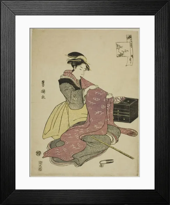 Framed Print : The Twelfth Month (Goku getsu), from the series Fashionable Twelve Months (Furyu) Framed Print : The Twelfth Month (Goku getsu), from the series Fashionable Twelve Months (Furyu)