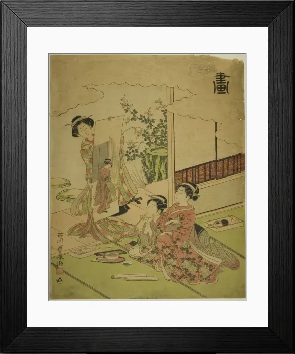 Framed Print : Painting (Ga), from an untitled series of the four accomplishments, c. 1772 / 75 Framed Print : Painting (Ga), from an untitled series of the four accomplishments, c. 1772 / 75