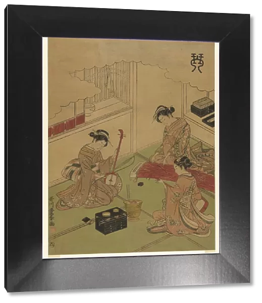 Koto (Kin), from an untitled series of the four accomplishments, c. 1772  /  75