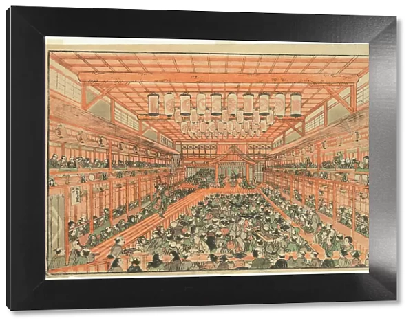 Perspective Picture of a Kabuki Theater (Uki-e Kabuki shibai no zu), c. 1776
