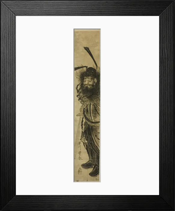 Framed Print : Shoki, the demon-queller, c. 1770. Creator: Utagawa Toyoharu Framed Print : Shoki, the demon-queller, c. 1770. Creator: Utagawa Toyoharu