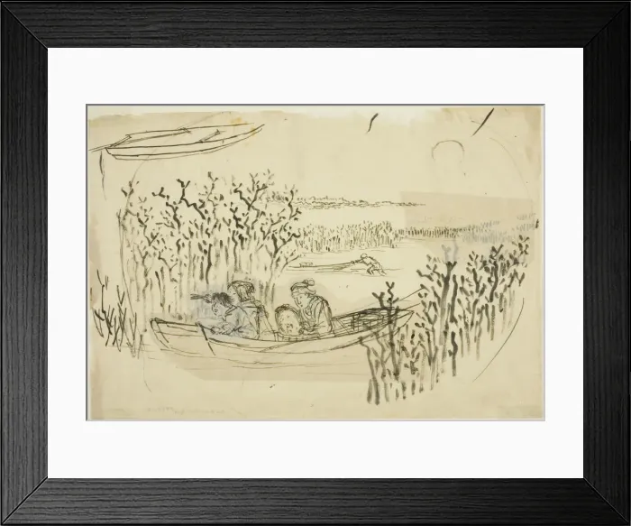 Framed Print : Gathering Seaweed at Omori, n. d. Creator: Utagawa Kuniyoshi Framed Print : Gathering Seaweed at Omori, n. d. Creator: Utagawa Kuniyoshi