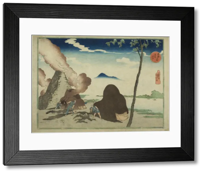 Framed Print : Asakusa Imado, from the series Famous Places in the Eastern Capital (Toto Meisho) Framed Print : Asakusa Imado, from the series Famous Places in the Eastern Capital (Toto Meisho)
