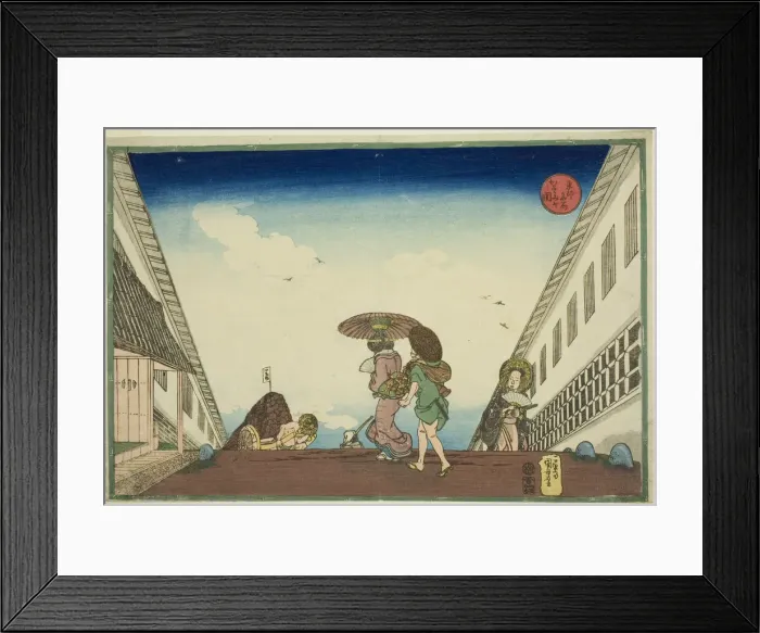 Framed Print : Kasumigaseki, from the series Famous Places in the Eastern Capital (Toto meisho) Framed Print : Kasumigaseki, from the series Famous Places in the Eastern Capital (Toto meisho)