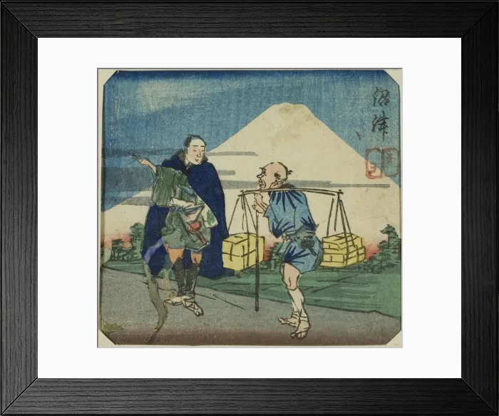 Framed Print : Numazu, section of a sheet from the series A Harimaze Mirror of Joruri Plays Framed Print : Numazu, section of a sheet from the series A Harimaze Mirror of Joruri Plays