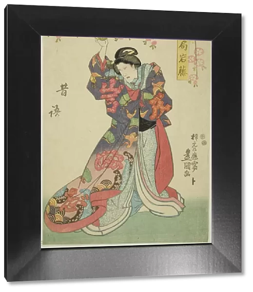The actor Sawamura Sojuro V as Tsubone Iwafuji, 1847. Creator: Utagawa Kunisada