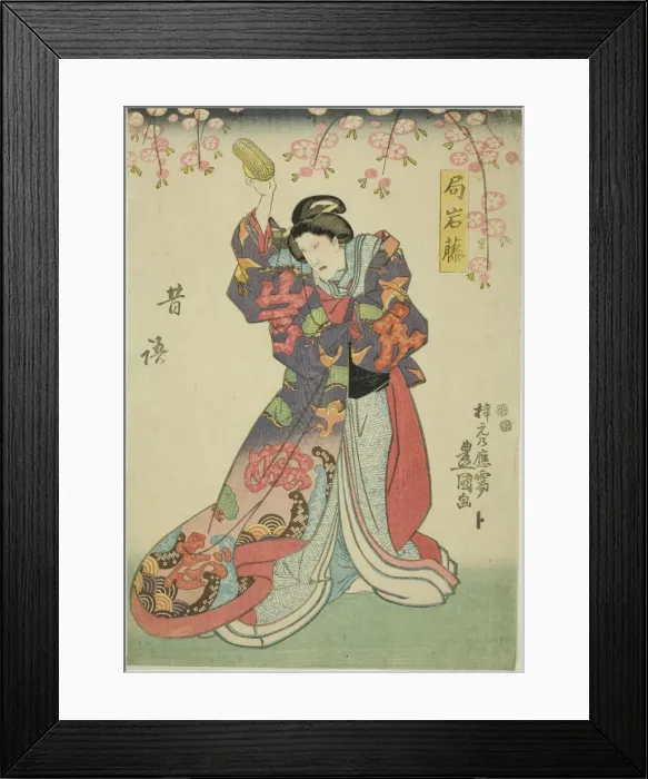 Framed Print : The actor Sawamura Sojuro V as Tsubone Iwafuji, 1847. Creator: Utagawa Kunisada Framed Print : The actor Sawamura Sojuro V as Tsubone Iwafuji, 1847. Creator: Utagawa Kunisada