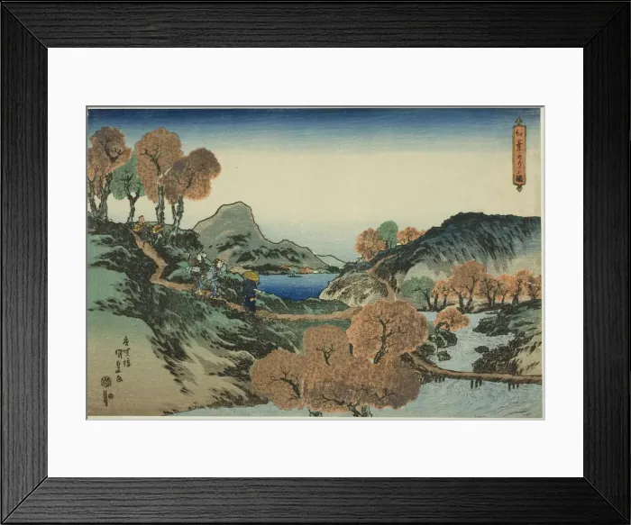 Framed Print : Viewing Maple Trees, 1835. Creator: Utagawa Kunisada Framed Print : Viewing Maple Trees, 1835. Creator: Utagawa Kunisada