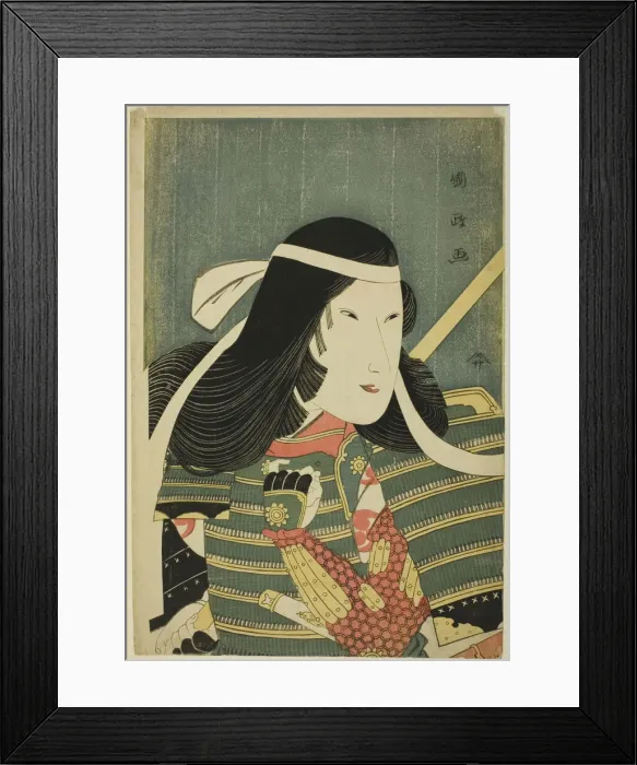 Framed Print : Iwai Kumesaburo in the Role of Lady Tomoe, 1797. Creator: Utagawa Kunimasa Framed Print : Iwai Kumesaburo in the Role of Lady Tomoe, 1797. Creator: Utagawa Kunimasa