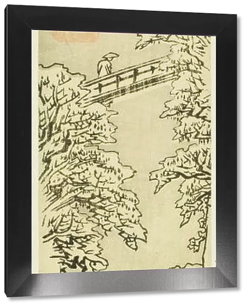 The Monkey Bridge in Winter, n. d. Creator: Ando Hiroshige