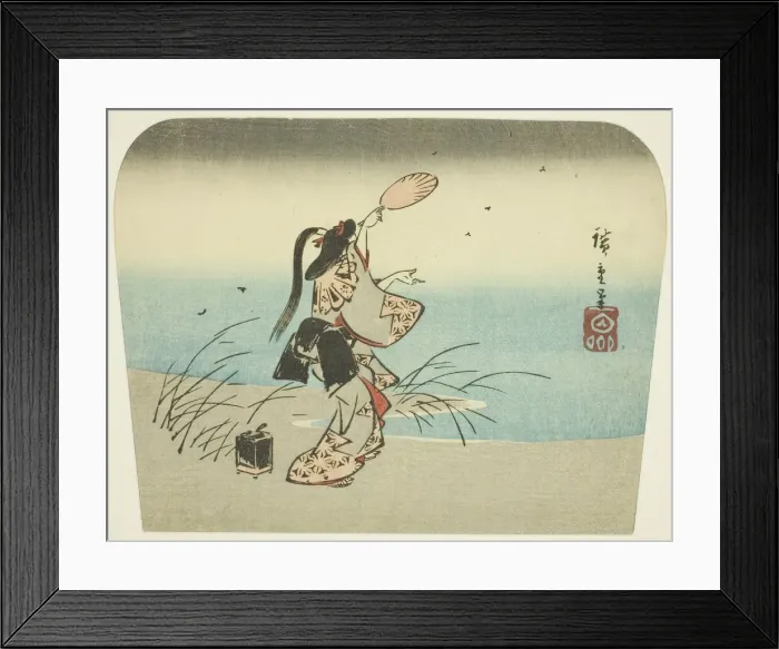 Framed Print : Catching fireflies, n. d. Creator: Ando Hiroshige Framed Print : Catching fireflies, n. d. Creator: Ando Hiroshige