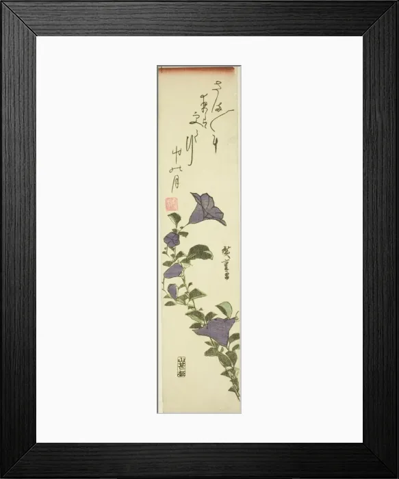 Framed Print : Chinese Bell Flowers, c. 1830s. Creator: Ando Hiroshige Framed Print : Chinese Bell Flowers, c. 1830s. Creator: Ando Hiroshige