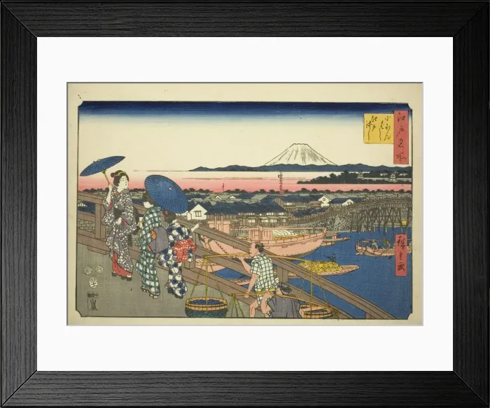 Framed Print : Nihon Bridge to Edo Bridge (Nihonbashi Edobashi), from the series Famous Places in Edo... 1853. Creator: Ando Hiroshige. Nihon Bridge to Edo Bridge (Nihonbashi Edobashi), from the series Famous Places in Edo... 1853. Creator: Ando Hiroshige Framed Print : Nihon Bridge to Edo Bridge (Nihonbashi Edobashi), from the series Famous Places in Edo... 1853. Creator: Ando Hiroshige. Nihon Bridge to Edo Bridge (Nihonbashi Edobashi), from the series Famous Places in Edo... 1853. Creator: Ando Hiroshige