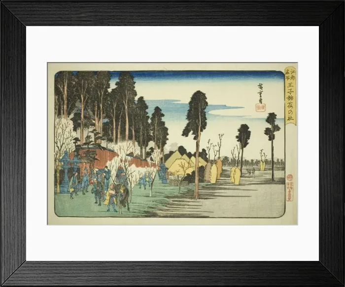 Framed Print : Inari Shrine at Oji (Oji Inari no yashiro), from the series Famous Places in Edo... c.1832 / 34. Creator: Ando Hiroshige. Inari Shrine at Oji (Oji Inari no yashiro), from the series Famous Places in Edo... c.1832 / 34. Creator: Ando Hiroshige Framed Print : Inari Shrine at Oji (Oji Inari no yashiro), from the series Famous Places in Edo... c.1832 / 34. Creator: Ando Hiroshige. Inari Shrine at Oji (Oji Inari no yashiro), from the series Famous Places in Edo... c.1832 / 34. Creator: Ando Hiroshige