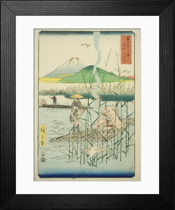 Framed Print : Sagami River (Sagamigawa), from the series Thirty-six Views of Mount Fuji (Fuji... 1858. Creator: Ando Hiroshige. Sagami River (Sagamigawa), from the series Thirty-six Views of Mount Fuji (Fuji... 1858. Creator: Ando Hiroshige) Framed Print : Sagami River (Sagamigawa), from the series Thirty-six Views of Mount Fuji (Fuji... 1858. Creator: Ando Hiroshige. Sagami River (Sagamigawa), from the series Thirty-six Views of Mount Fuji (Fuji... 1858. Creator: Ando Hiroshige)