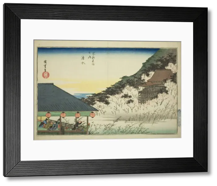 Framed Print : Kiyomizu Temple, from the series Famous Places in Kyoto (Kyoto meisho no uchi), c. 1834. Creator: Ando Hiroshige. Kiyomizu Temple, from the series Famous Places in Kyoto (Kyoto meisho no uchi), c. 1834. Creator: Ando Hiroshige Framed Print : Kiyomizu Temple, from the series Famous Places in Kyoto (Kyoto meisho no uchi), c. 1834. Creator: Ando Hiroshige. Kiyomizu Temple, from the series Famous Places in Kyoto (Kyoto meisho no uchi), c. 1834. Creator: Ando Hiroshige