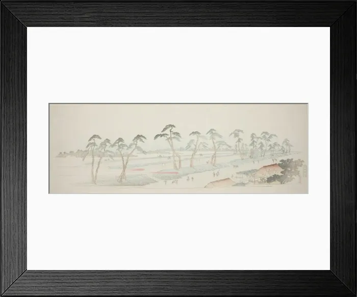 Framed Print : Takada Riding Grounds (Takada baba), from the series Thirteen Views of the Environs... c.1837 / 44. Creator: Ando Hiroshige. Takada Riding Grounds (Takada baba), from the series Thirteen Views of the Environs... c.1837 / 44 Framed Print : Takada Riding Grounds (Takada baba), from the series Thirteen Views of the Environs... c.1837 / 44. Creator: Ando Hiroshige. Takada Riding Grounds (Takada baba), from the series Thirteen Views of the Environs... c.1837 / 44