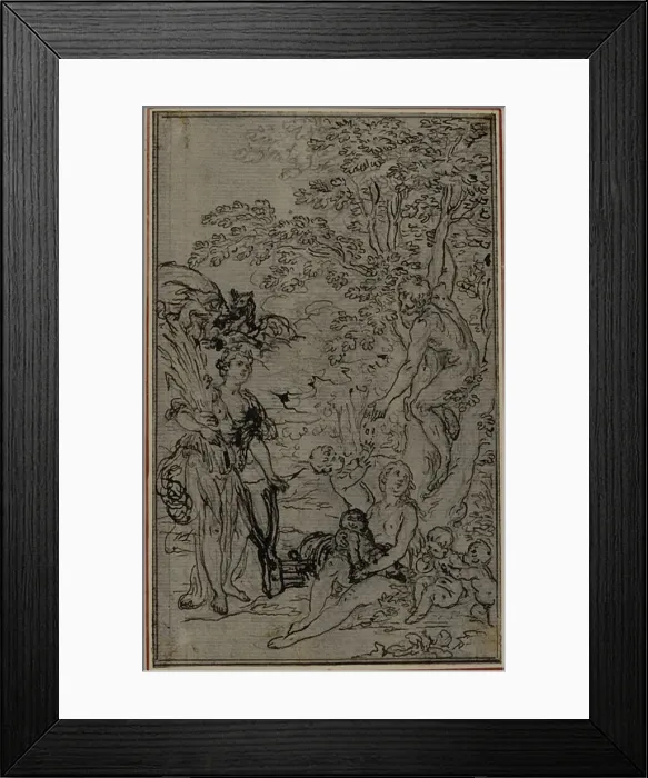 Framed Print : Study for the Vignette of Lucretiuss De la Nature des Choses, Vol Framed Print : Study for the Vignette of Lucretiuss De la Nature des Choses, Vol