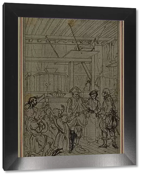 Study for Vignette-Frontispiece of Colles 'La Partie de Chasse de Henri IV'