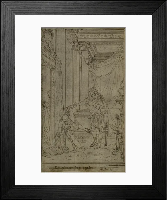 Framed Print : Study for Lucains La Pharsale, Canto X, c. 1766 Framed Print : Study for Lucains La Pharsale, Canto X, c. 1766