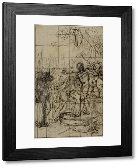 Framed Print : Enlarged Study for an illustration in Tacitus Tibere Framed Print : Enlarged Study for an illustration in Tacitus Tibere