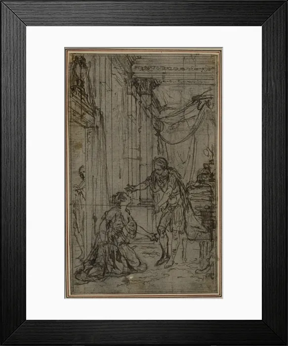 Framed Print : Study for Lucains La Pharsale, Canto X, c. 1766 Framed Print : Study for Lucains La Pharsale, Canto X, c. 1766