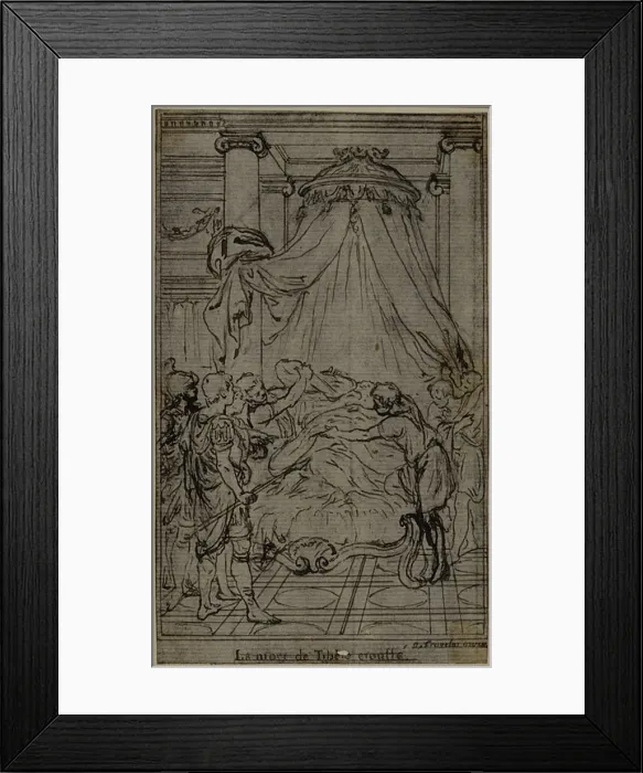 Framed Print : Study for an illustration in Tacitus Tibere, ou Les Six Premiers Livres des Framed Print : Study for an illustration in Tacitus Tibere, ou Les Six Premiers Livres des