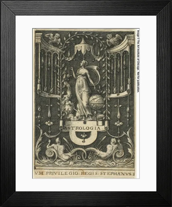 Framed Print : Astrology, n. d. Creator: Etienne Delaune Framed Print : Astrology, n. d. Creator: Etienne Delaune