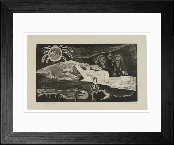 Framed Print : Te po (The Night), from the Noa Noa Suite, 1893-94, printed and published 1921 Framed Print : Te po (The Night), from the Noa Noa Suite, 1893-94, printed and published 1921