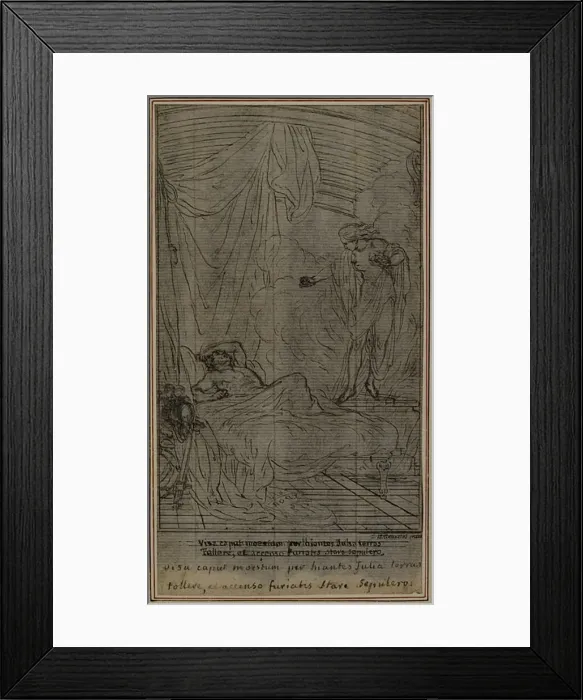 Framed Print : Study for Lucains La Pharsale, Canto III, c. 1766 Framed Print : Study for Lucains La Pharsale, Canto III, c. 1766